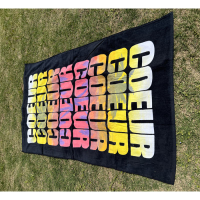 High Quality Low MOQ 100%Cotton Custom Printed Velour Beach Towel
