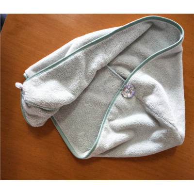 Microfiber hair turban custom logo hair towels