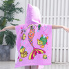 Cartoon Style 100%Microfiber Custom Printed Kids Poncho