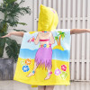 Cartoon Style 100%Microfiber Custom Printed Kids Poncho