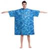 Custom design printed cotton beach bathrobes adult beach poncho with hood