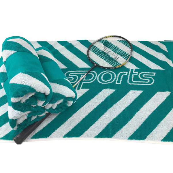 Beach Towel Manufactures Personalised Custom 100%Cotton Jacquard Woven Beach Towel with Logo