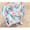 Recycled beach towel wholesale custom design double side print microfiber waffle beach towel summer sand free superdry bath towels