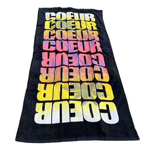 High Quality Low MOQ 100%Cotton Custom Printed Velour Beach Towel