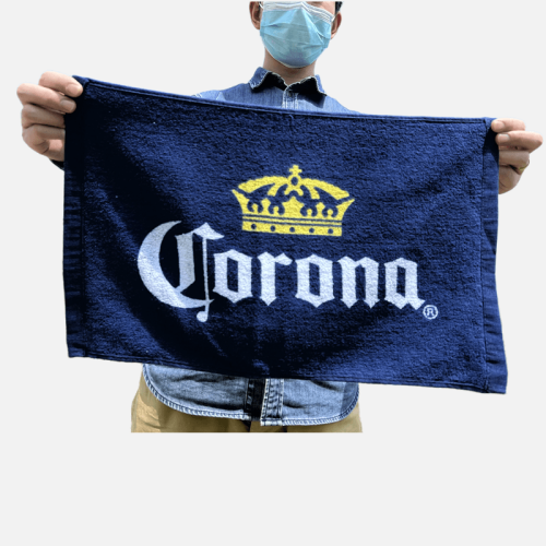 High Quality 100%Cotton Double Side Printed Logo Gym Sports Towel