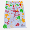 Machine Washable Cotton White Personalized Logo Kitchen Dish cloths Towel with loop Custom Tea Towels