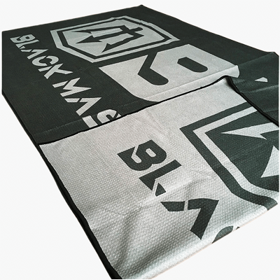 Recycled beach towel wholesale custom design double side print microfiber waffle beach towel summer sand free superdry bath towels