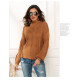custom cable knit mock neck pullover sweaters