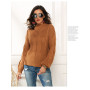custom cable knit mock neck pullover sweaters