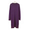 round neck mid-length knitted dress