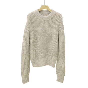 Mohair Turtleneck Versatile Thick Sweater