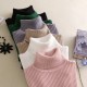 Turtleneck Women clothes Wholesale custom logo ladies Pullover sweater Long Sleeve knitwear girl Knitted women sweater
