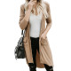 Fashion Chaqueta Large Long Sleeve Pocket Mujer Knit Cardigan Sweater For Woman