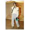 Straddle sleeve lazy style sweater cardigan