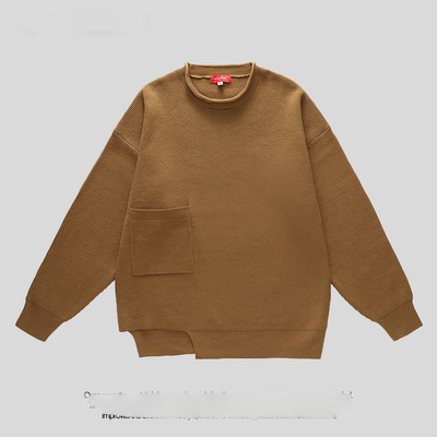 Loose and lazy round neck couple's sweater