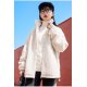 Lamb plush thick coat women's autumn and winter cashmere cardigan thickened cotton padded jacket