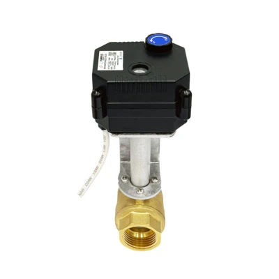 auto return electric ball valve for remote water control