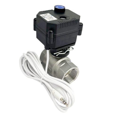 2 Way 1/2" 3/4" 1" 12V/24VAC/DC 110-240VAC  Auto Return Electrical On/Off Motorized Ball Valve