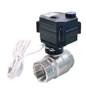 2 way normally open stainless steel motorized ball valve with actuator