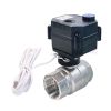 2 way normally open stainless steel motorized ball valve with actuator