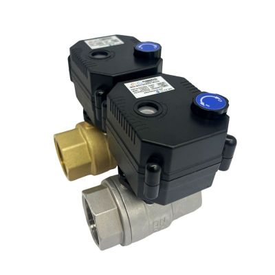 1/2 inch 3/4 inch 1 inch 2 inch mini motorized ball valve with manual override