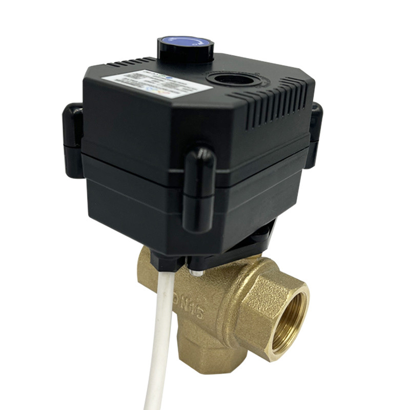 electric 3 way ball valve for flow diverting, OEM/ODM Available | 3 way ...