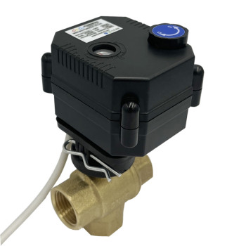 Wholesale Electric Motorized 3-Way Brass Ball Valve with Electric Actuator - 12V, 24V, 220V Options for Flow Control - OEM/ODM for Brand Partners