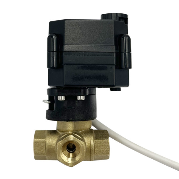 Wholesale Electric Motorized 3-Way Brass Ball Valve with Electric Actuator - 12V, 24V, 220V Options for Flow Control - OEM/ODM for Brand Partners