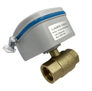 Battery operated Brass 1/2 inch 1 inch bsp Lorawan/ Lora wireless motorized ball valve