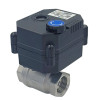 2 port 12V 24V DC electric motorized actuator 1/2 3/4 1 inch DN15 DN20 25 water control ball valve