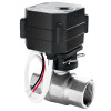 OP04 Wiring - 12v 24v, 2 Wires, power on-open, power off-close electric motorized water ball valve