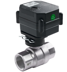 OP04 Wiring - 12v 24v, 2 Wires, power on-open, power off-close electric motorized water ball valve