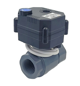 2 port 12V 24V DC electric motorized actuator 1/2 3/4 1 inch DN15 DN20 25 water control ball valve