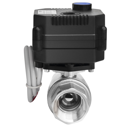 Flomarvel 1/2 3/4'' 1 inch mini electric actuator motorised ball valve 12v 110v 220v for water flow control