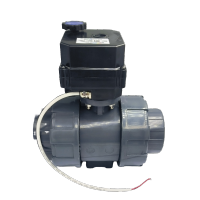 1 inch 2 Inch 2 way 12V 24V 220V Electric motor actuator operatd PVC Plastic Ball Valves