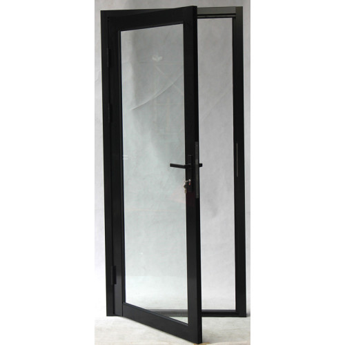 Aluminum Frame Hinged Swing Door, Double Glazed Casement Door, Soundproof, French Style, For Bedroom, Entrance