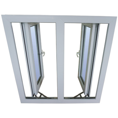Custom UPVC Casement Window, Hurricane Proof, Hinged Window for Kitchen, Bathroom, Window Manufacturer