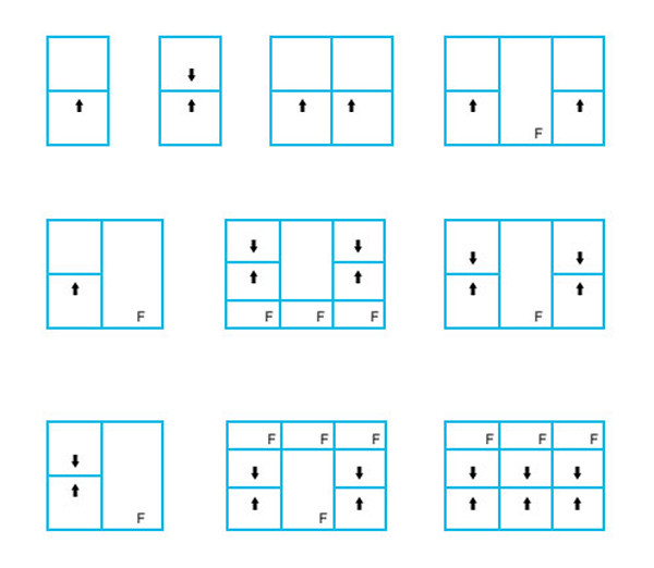 Aluminum Single Hung Window Configurations