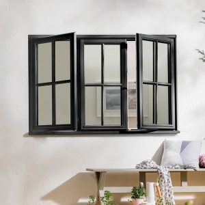 Custom Aluminium Windows Manufacturer, French Casement Window For Sale, Push Out Casement Windows, Colonial Bar, For Kitchen, Room, Basement