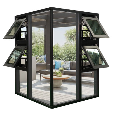 Aluminium Soundproof Windows, Soundproofing Awning Windows, European Style, Project Window For Room, Office
