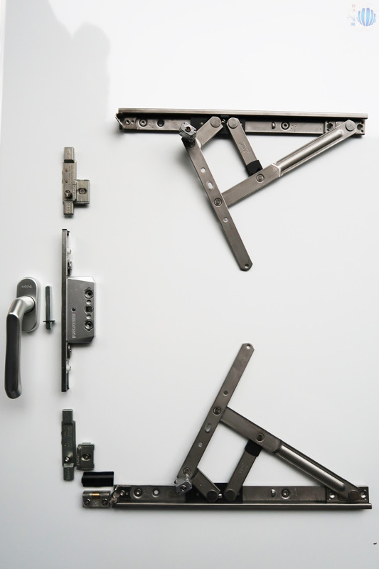 Double Glazed Aluminum Soundproof Casement Window Hardware