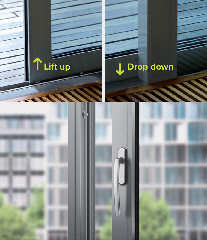 Aluminum Lift and Slide Door detail