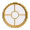 Manufacture Aluminium Clad Timber Fixed Window, High Anti Uv, Soundproof, Triple Glazed, For Bathroom, Villa, Bedroom