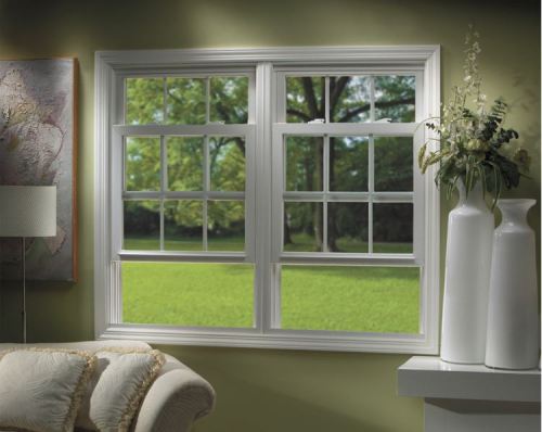 Manufacturer UPVC Single Hung Windows, European Style, Energy Efficient, Window Factory, For Kitchen Room, Bathroom
