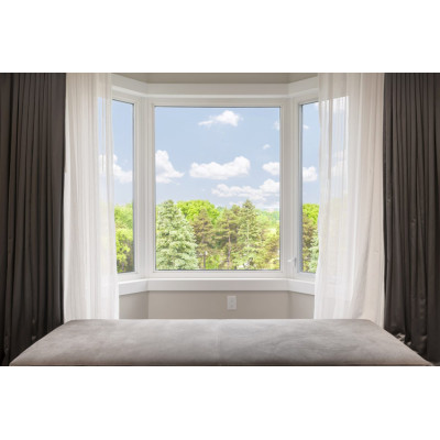 Customized UPVC Bay and Bow Windows, European Style, Heat Insulation, Window Manufacturer, For Living Room, Kitchen Room