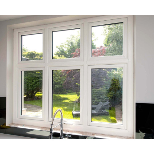 High Quality China PVC Window, UPVC Combination Window, Combination Double Glass Window, Hurricane Proof,  For Bedroom, Living Room