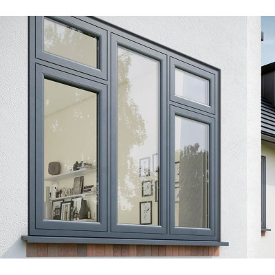 Custom PVC Window, UPVC Combination Windows, European Style, Waterproof, For Dinning Room