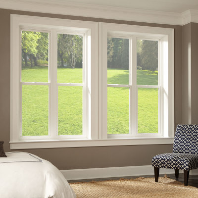 Manufacturer UPVC Single Hung Windows, European Style, Energy Efficient, Window Factory, For Kitchen Room, Bathroom