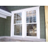 Factory UPVC Double Hung Window, European Style, Double Glass, Heat Insulation, For Bathroom, Kitcken Room
