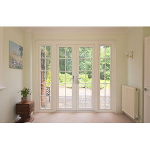 Customized UPVC Casement Door, Hinged Door, Heat Insulation, Save Energy For Entrance Door, Living Room